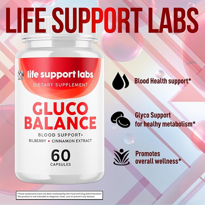 Life Support Labs Capsules, Official LifeSupportLabs Blood Health Pills with All Natural Ingredients, Life Support Labs Advanced Health & Wellness with Premium Vitamins for Women & Men (60 Capsules)