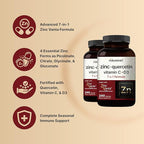 NatureBell Zinc Quercetin with Vitamin C & D3, 480 Capsules (2 Pack) | Quercetin 1,000mg + Zinc 50mg + Vitamin C 250mg + Vitamin D3 5,000 IU | 4-in-1 Advanced Immune & Lung Support | ZincVanta Formula