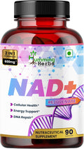 Humming Herbs NAD+ with Trans‑Resveratrol 600 mg per Serving. NAD Booster, Cellular Energy & Metabolism Support — 90 Vegetarian Capsules