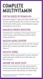 New Chapter Women’s Multivitamin 40+, extra B6 & B12, Biotin for Hair Growth, D3, Vit C, Zinc for Immune & Stress Support, Gentle on an Empty Stomach, One Daily, Non-GMO, Gluten-Free, 72 Tablets