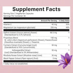 Saffro Supplements | 10-in-1 with Saffron Extract, Vitamin C, Magnesium, Turmeric, & KSM-66 Ashwagandha | Boost Energy and Mood | 60 Capsules (1)