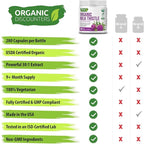 USDA Organic Milk Thistle 30:1 Extract Capsules, 280 Vegan Capsules, Rich in Silymarin Flavonoids, Liver Cleanse and Liver Detox Support, Standardized 30X Extract, Made in the USA