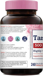 Bonawell Tart Cherry Capsule, 500mg Extract Per Capsule, Made from Montmorency Tart Cherries, Powerful Uric Acid Cleanse, Antioxidant Support, 8 Month Supply, 240 Capsules