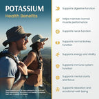 Vykee Nutrition Potassium Citrate Capsules - Supplements for Electrolyte Balance, Muscle & Heart Health - Vegan, Non-GMO, Gluten Free - 500 mg, 120 Count
