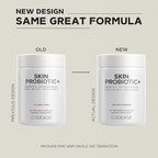 Codeage Skin Probiotics + Prebiotics - Skin Care Routine Supplement - 50 Billion CFU - Ayurvedic Botanical Herbs - Face Probiotics - Shelf Stable Cleanser, Non-GMO, Vegan - 60 Capsules