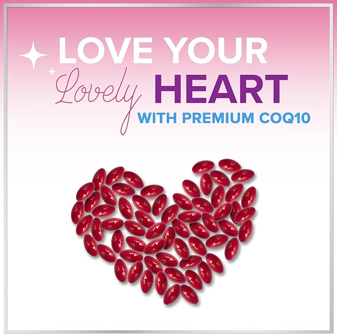 Coenzyme Q10 200mg per Serving Supplement - Ultra High Absorption, Antioxidant for Heart Health & Energy Production Support - CoQ10 (Ubiquinone) Co Q 10 Supplement & Vitamins 100mg Each - 120 Softgels