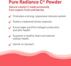 PURE SYNERGY Pure Radiance C | Organic Vitamin C Capsules | 100% Natural, Whole Food, Non-GMO Supplement with Organic Camu Camu | for Immune and Collagen Support (90 Capsules)