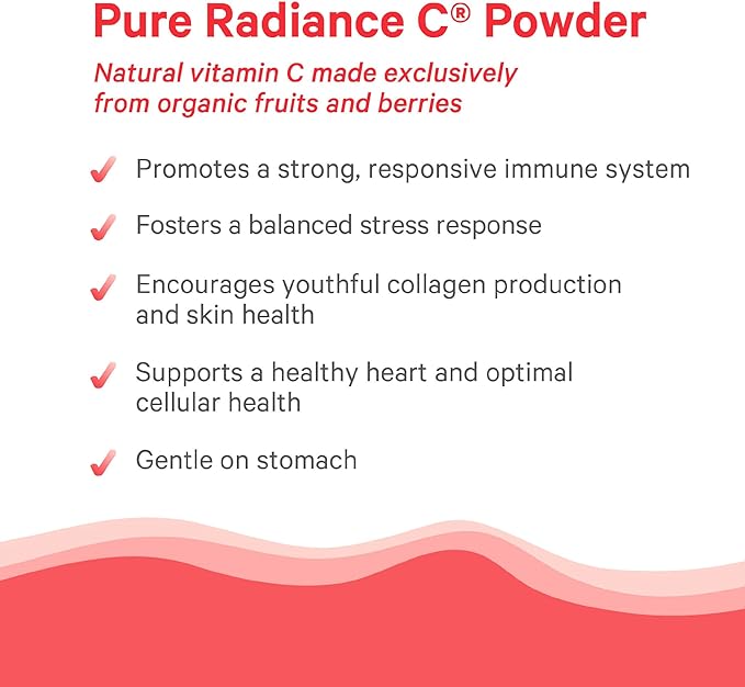 PURE SYNERGY Pure Radiance C | Organic Vitamin C Capsules | 100% Natural, Whole Food, Non-GMO Supplement with Organic Camu Camu | for Immune and Collagen Support (90 Capsules)
