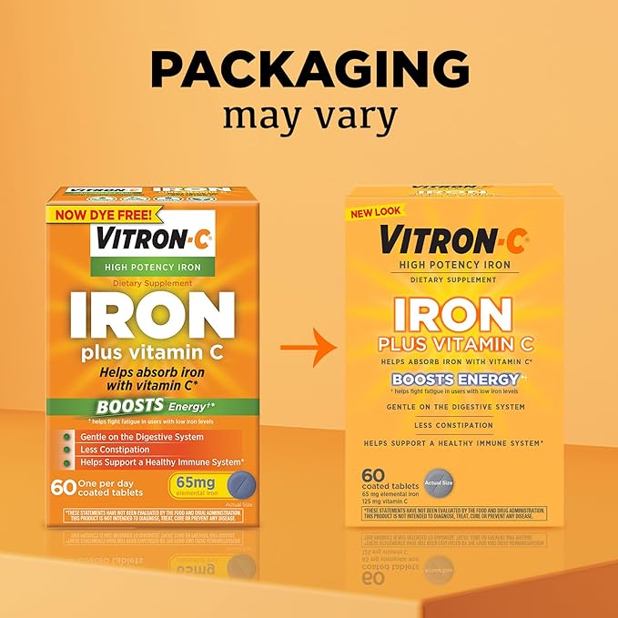 Vitron-C Multivitamin Tablet 63736012301 1 Bottle, 60 per Bottle (Pack of 12)