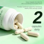 14-in-1 Advanced Eye Vitamin Supplement with Lutein, Zeaxanthin, Bilberry Extract & Zinc for Adults - Supports Vision, Macula & Blue Light Protection - 60 Capsules (01)