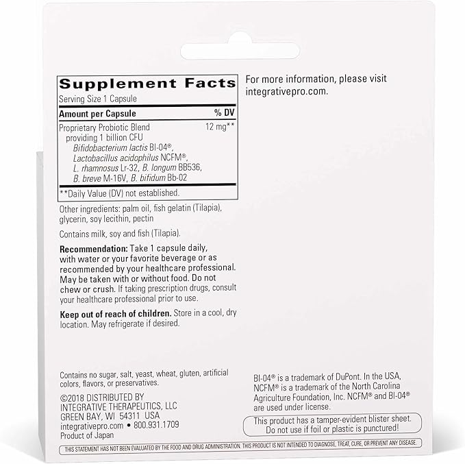 Integrative Therapeutics Pro-Flora Concentrate - Potent Supplement for Gastrointestinal Support*- Digestive & Intestinal Health Support* - Includes Probiotic Flora - 90 Capsules (90 Servings)