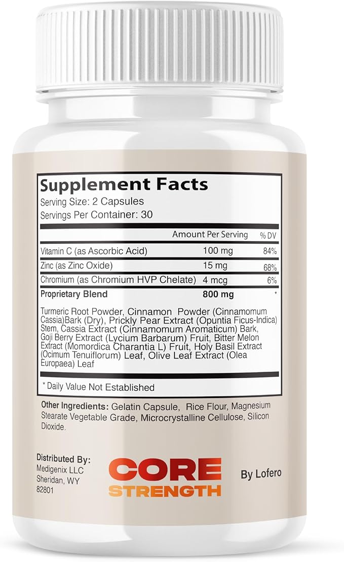 (5 Pack) Core Strength Capsules, CoreStrength Premium Supplement Joint Vitamins Support with Advanced Maximum Strength & Wellness Formula, All-Natural Ingredients Overall Health Reviews Pills (300 ct)