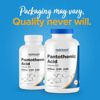 Nutricost Pantothenic Acid (Vitamin B5) 500mg, 240 Capsules (3 Bottles)