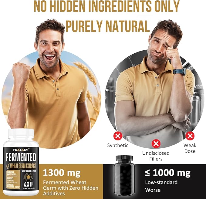 Spermidine Supplements 13mg - 1300mg Wheat Germ Extract Capsules Potent Formula with Higher Spermidine Content and Zinc for Healthy Aging, Daily Immune System and Cell Renewal, 120 Capsules