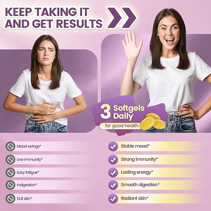 VivoNu 19 in 1 Prenatal Multivitamin, 1200 Softgels Prenatal Vitamins, Lemon Flavor, Before, During & Post Pregnancy with Folic Acid, Probiotic, Biotin, Zinc, Vitamin D3, K2, B6, B12, C & More, 4 Bag
