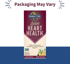 Garden of Life Herbals Heart Health Supplement with Folate, Bergamot, Green Tea & Vitamin E & K for Cholesterol, Circulatory & Blood Pressure Support, Non-GMO, Gluten-Free, Citrus Flavor, 30 Servings