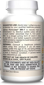 Jarrow Formulas MK-7 180 mcg - Bioactive Form of Vitamin K2-30 Servings (Softgels) - for Bone & Cardiovascular Health - Vitamin K2 MK-7 Dietary Supplement - Gluten-Free
