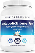MetabolicBiome™ Fuel Hydrolyzed Collagen Protein, Vanilla - High-Performance Daily Shake, 20g Clean Protein, 9g Non-grain Fiber, 9g Healthy Fats, Microbiome Support, Allergen-free, 14 Servings