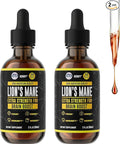 HERBIFY Lions Mane Mushroom Supplement - Immune Support - Lions Mane Tincture for Memory, Focus & Clarity - Daily Mushroom Supplement - 2 Fl oz 2 Pack