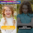 2 Pack Kids Magnesium Glycinate Gummies - Magnesium for Kids Adults with L-Theanine, Chamomile, Licorice, Vitamin D, B6 for Sleep, Relaxation, Brain & Muscle - Sugar Free Peach & Mango