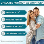 VITBOOST Magnesium Glycinate 500mg - High Absorption Chelated Supplement - Supports Sleep, Muscle Recovery & Heart Health - Non-GMO, Vegan - 120 Capsules - Made in USA