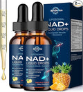 Liposomal NAD Supplement - 1200mg NAD+ Liquid Drops for Women & Men, Nicotinamide Riboside with Resveratrol, PQQ, CoQ10, Quercetin for Anti-Aging, Brain & Cellular Mitochondrial, Pineapple 4 Fl Oz