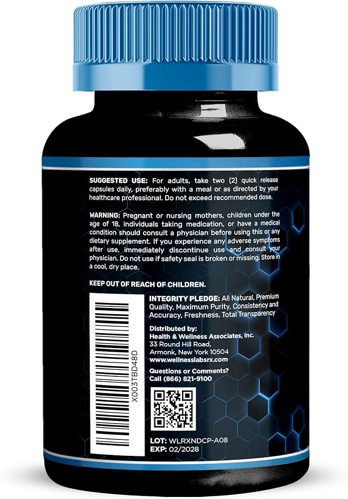 WELLNESS LABSRX Liposomal NAD Supplement, 1500mg - USA Made, NAD Resveratrol Supplement for Women and Men, NAD+ Support Cellular Health, Energy & Anti Aging - 2 Pack