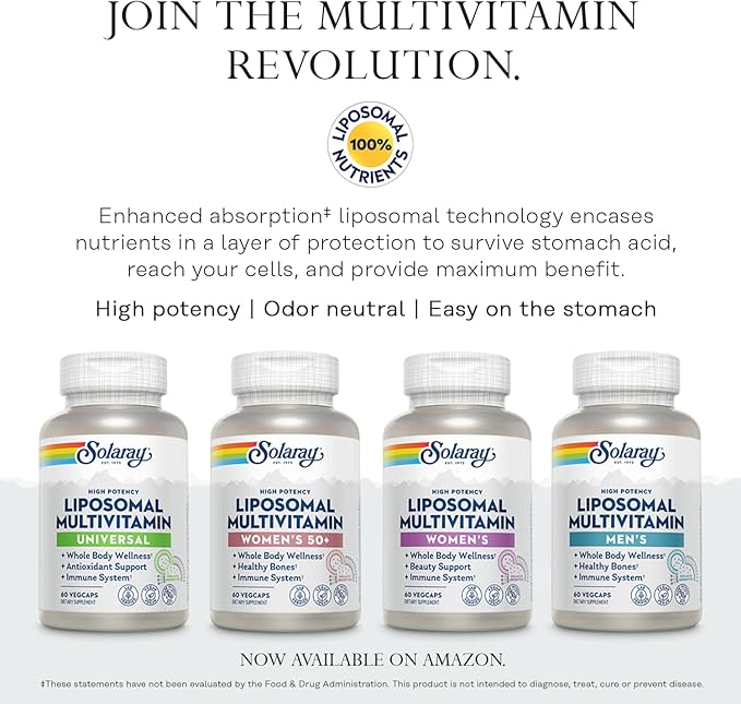 SOLARAY Mega Vitamin B-Stress, Timed-Release Vitamin B Complex with 1000 mg of Vitamin C for Stress, Energy, Red Blood Cell & Immune Support, 60 Day Guarantee, Vegan, 20 Servings, 60 VegCaps