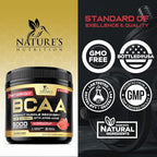 Muscle Recovery Drink Powder with BCAA, L-Glutamine & Amino Acids - Best Muscle Recovery Supplements for Post Workout - Sugar Free, Branched Chain Amino Acid Supplement for Women & Men - 45 Servings