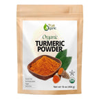 True Organic Ceylon Turmeric Powder, 1 Pound Bulk Bag, Certified Organic, USDA Certified, Non-GMO, High Curcumin Content Organic Turmeric Powder, Ground Turmeric, Pure Ceylon Premium Quality Bulk Turmeric Spice [16 ounces]
