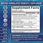 Purely Optimal Probiotics for Digestive Health, 60 Billion CFU – Delayed-Release with Digestive Enzymes & Organic Prebiotics – Bloating, Immune & Energy Support, 30 Caps