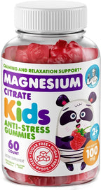 DR. MORITZ Sugar-Free Calm Magnesium Gummies for Kids and Adults - Non-GMO Magnesium Citrate Gummies - Raspberry Flavor - 1-Pack (60 Count)
