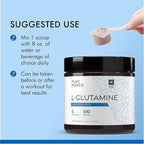 Pure Power L-Glutamine, Unflavored, 17.6 oz (500 g), 100 Servings (1 Jar), 5 g Per Serving, Non-GMO, NSF Certified for Sport, Dr. Mercola