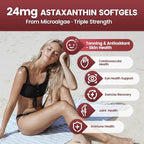 VivoNu Astaxanthin 24mg – Powerful Antioxidant Support for Skin, Eyes & Immune System – 10-in-1 Formula with Lycopene, Grape Seed, Vitamin E & Zinc – Triple Strength, 480 Softgels, 2 Bag