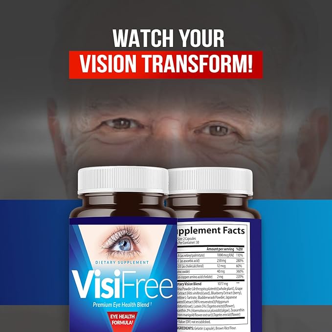 Eye Supplements for Adults - Best Capsules for Eye Health - Includes Vitamin & Mineral for Healthy Clear Vision - Capsules for Eyesight Improvement - 1 Pack