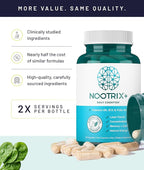 Nootrix Brain Plus Nootropic Supplement | Supports Memory, Mental Focus, Cognitive Health & Energy | Promotes Healthy Mood & Brain Function | Vitamin B1, Vitamin B6 & Vitamin B12 | 60 Capsules
