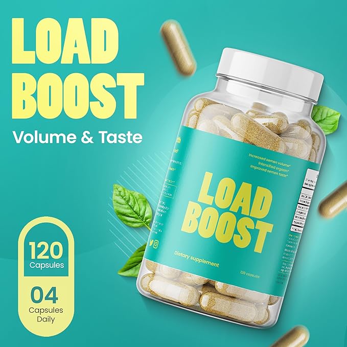 Load Boost - Semen Volume, Sperm Health, & Men's Fertility - 120 Capsules (1 Month Supply)