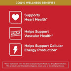 Qunol CoQ10 200mg Softgels, Ultra CoQ10 - Ultra High Absorption Coenzyme Q10 Supplements - Antioxidant Supplement for Vascular and Heart Health & Energy Production - 2 Month Supply - 60 Count