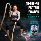 Vega Premium Protein + Supergreens, Chocolate – 20g Vegan Protein, Dairy & Gluten Free, 28.8 oz (25 Servings)