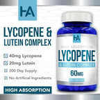Lycopene & Lutein Complex 60mg per Caps, 200 Veggie Capsules