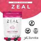 Zurvita - Zeal for Life 30-Day Wellness Bag - Wild Berry (Guarana Free) - Nutritional Supplement for Vitality, Immunity, and Wellness - 420 Grams