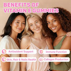 Vitamin E Gummies for Women – 400 IU (268mg) Vitamin E Supplements with Biotin & Hyaluronic Acid for Skin, Hair & Nails – Sugar Free, Vegan, Non-GMO – 60 Count
