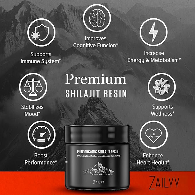 Pure Himalayan Shilajit Resin Supplement 80g | Organic Shilajit for Men & Women | Natural Energy Booster with Organic Fulvic Acid & 85+ Trace Minerals | Lab-Tested