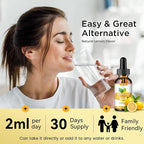 Magnesium Glycinate Supplement, Magnesium Glycinate Liquid Drops 500mg with Calcium, Zinc, Vitamin B6, D3, L-Theanine, Omega 3 for Sleep, Mood, Stress Relief, Bone, Muscle, Lemon Flavor