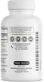 Bronson Lion's Mane Mushroom 500mg Hericium Erinaceus Non-GMO, 120 Vegetarian Capsules