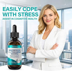 Magnesium L-Threonate Liquid Drops, Triple Calm Magnesium Threonate w. Apigenin, Theanine, Lemon Balm for Relaxation Sleep, High Absorption for Brain Health & Cognitive Support, 2.0 Fl Oz