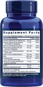 Life Extension Bioactive Complete B-Complex, Heart, Brain and Nerve Support, Healthy Energy, Metabolism, Complete B Complex, 60 Vegetarian Capsules (Pack of 2)