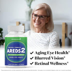 AREDS 2 Eye Vitamin & Mineral Supplement, Contains Lutein, Vitamin C with Added Copper - 120 Count
