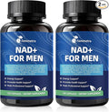 NAD Supplements for Men with 40+ | All-in-One Cellular Energy, Prostate Support & Nitric Oxide Supplement with Saw Palmetto, Resveratrol | Non-GMO, 2 Bottles