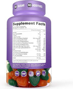 Herbtonics Foli Biotin Gummies with Hair Vitamins | Hair Growth Supplement for Women & Men | Hair, Skin and Nails Vitamins Sugarfree Gummies for Women | 60 Count